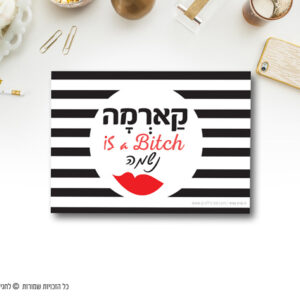 מגנט השראה קארמה is a bitch נשמה